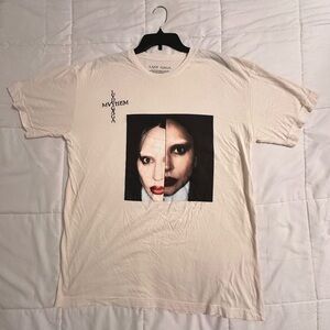 Lady Gaga My HeM Short Sleeve Graphic Tee - Cream